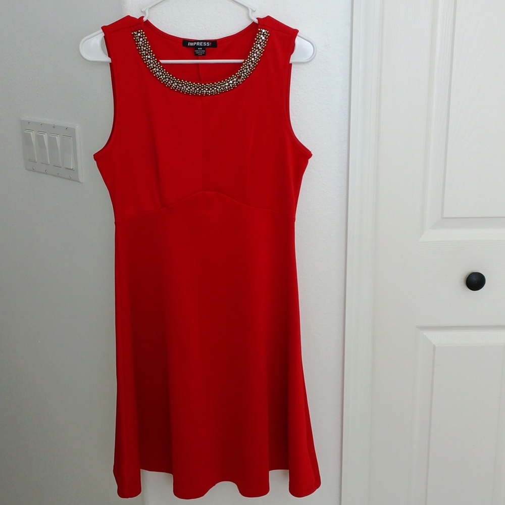 Inpress Red Mini Dress